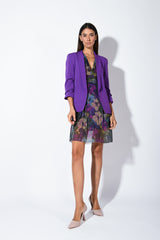 Blazer con maniche arricciate