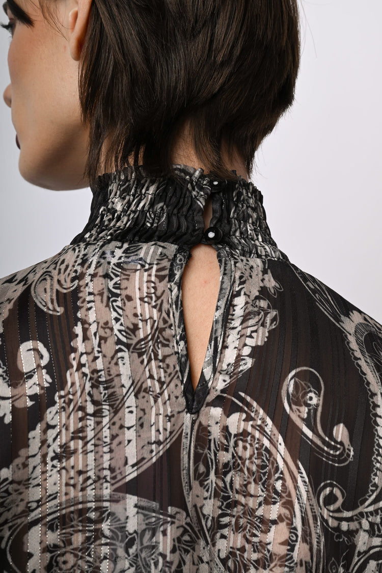 Blusa a stampa paisley