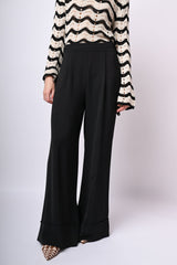 Pantaloni palazzo con pieghe
