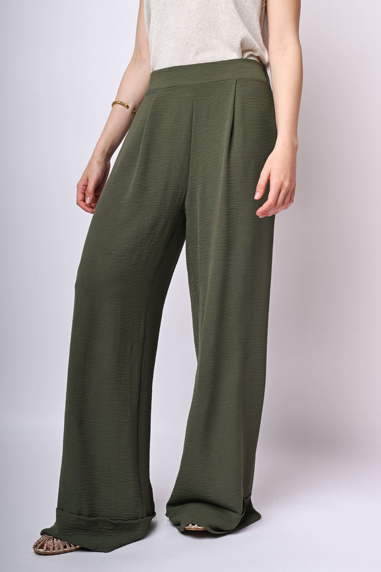 Pantaloni palazzo con pieghe