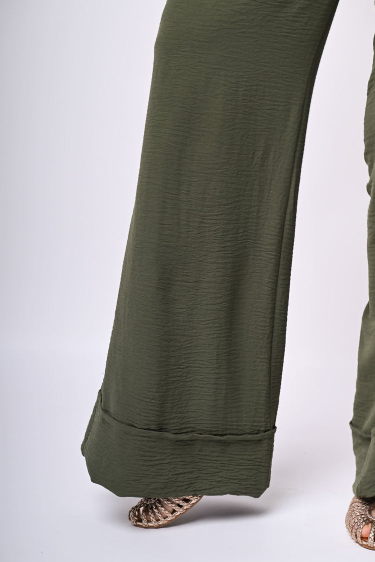 Pantaloni palazzo con pieghe