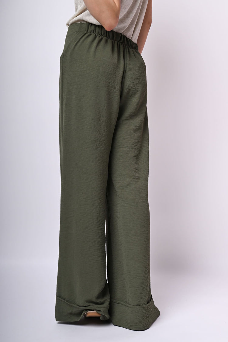 Pantaloni palazzo con pieghe