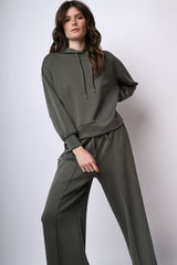 Felpa loose-fit con cappuccio