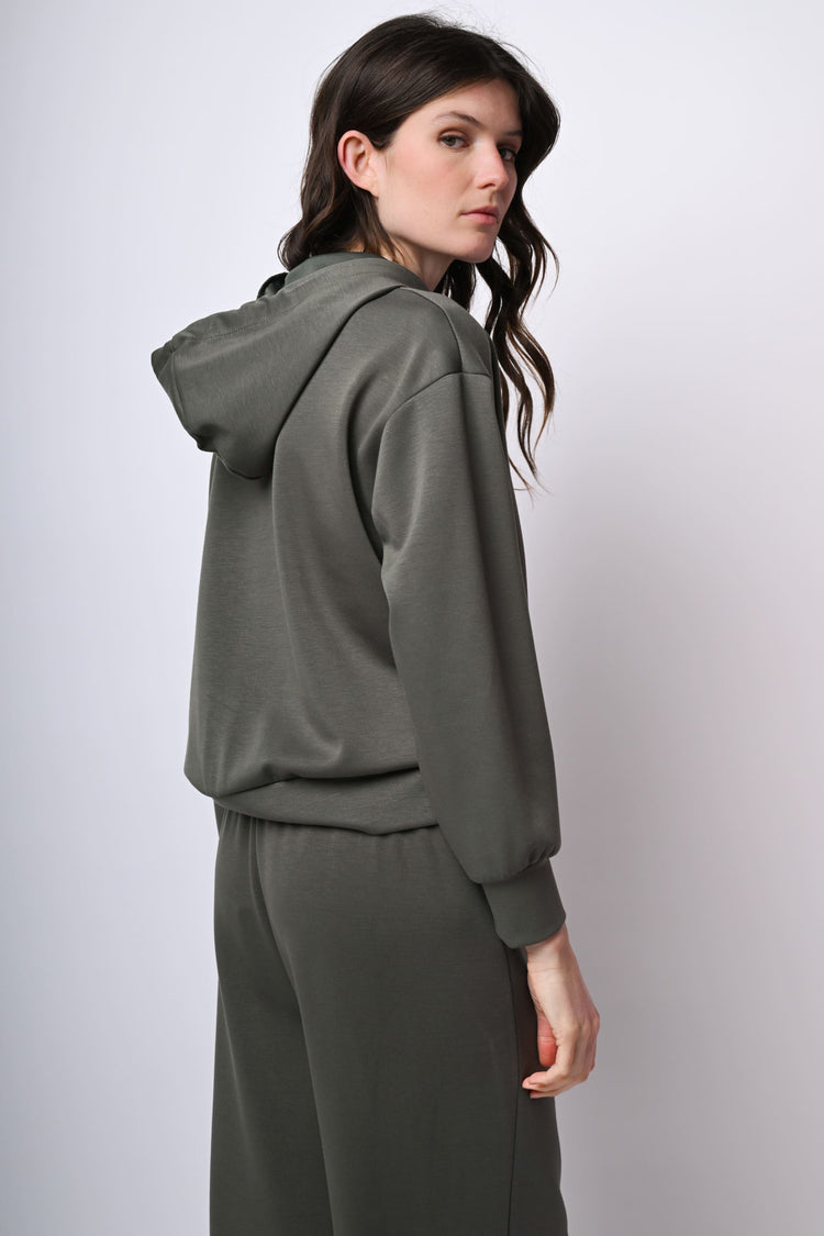 Felpa loose-fit con cappuccio
