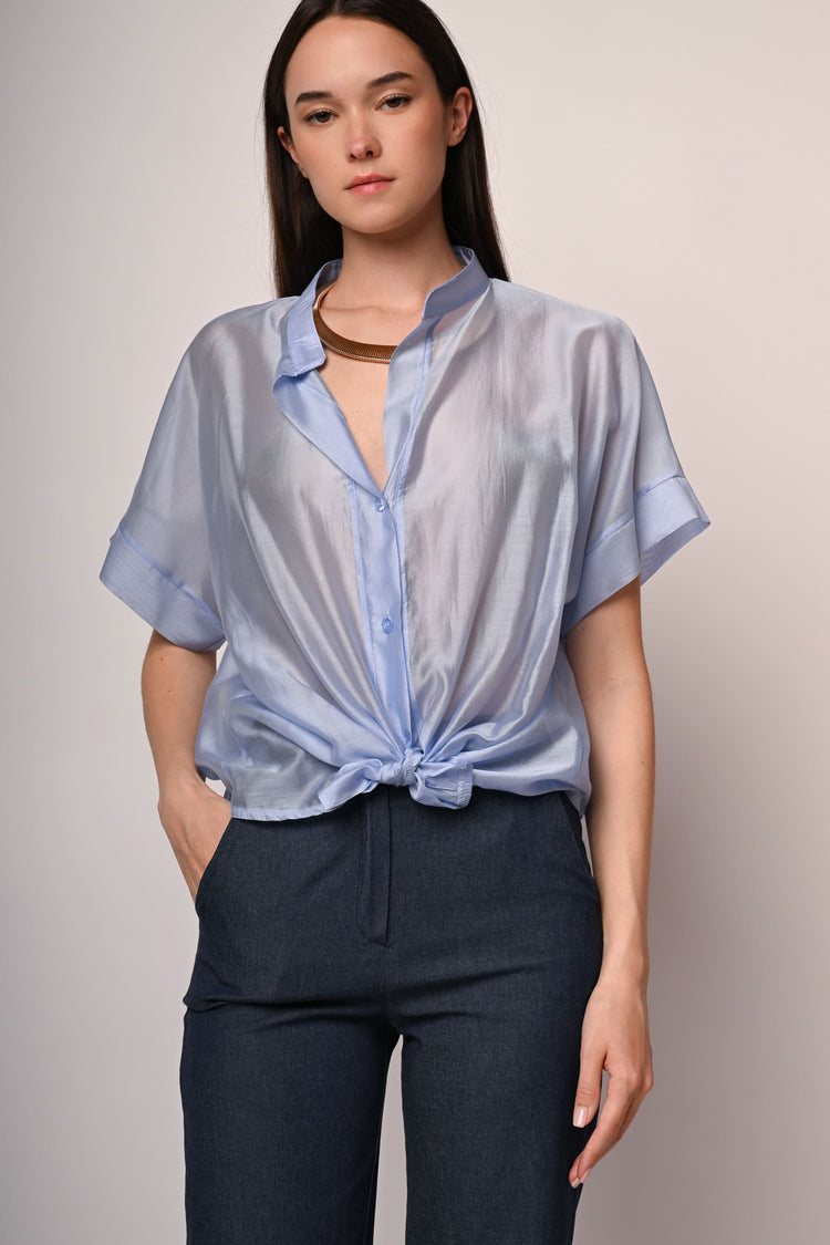 Camicia in mussola con nodo