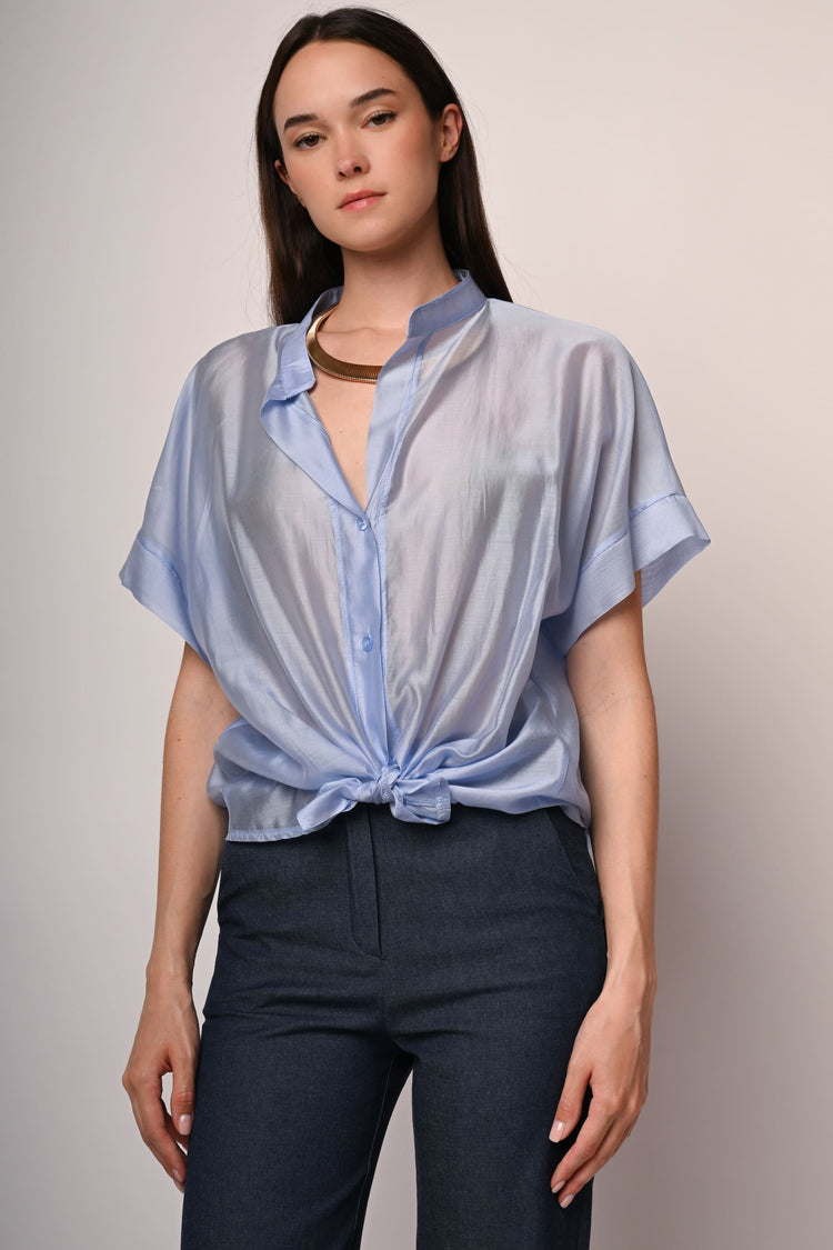 Camicia in mussola con nodo