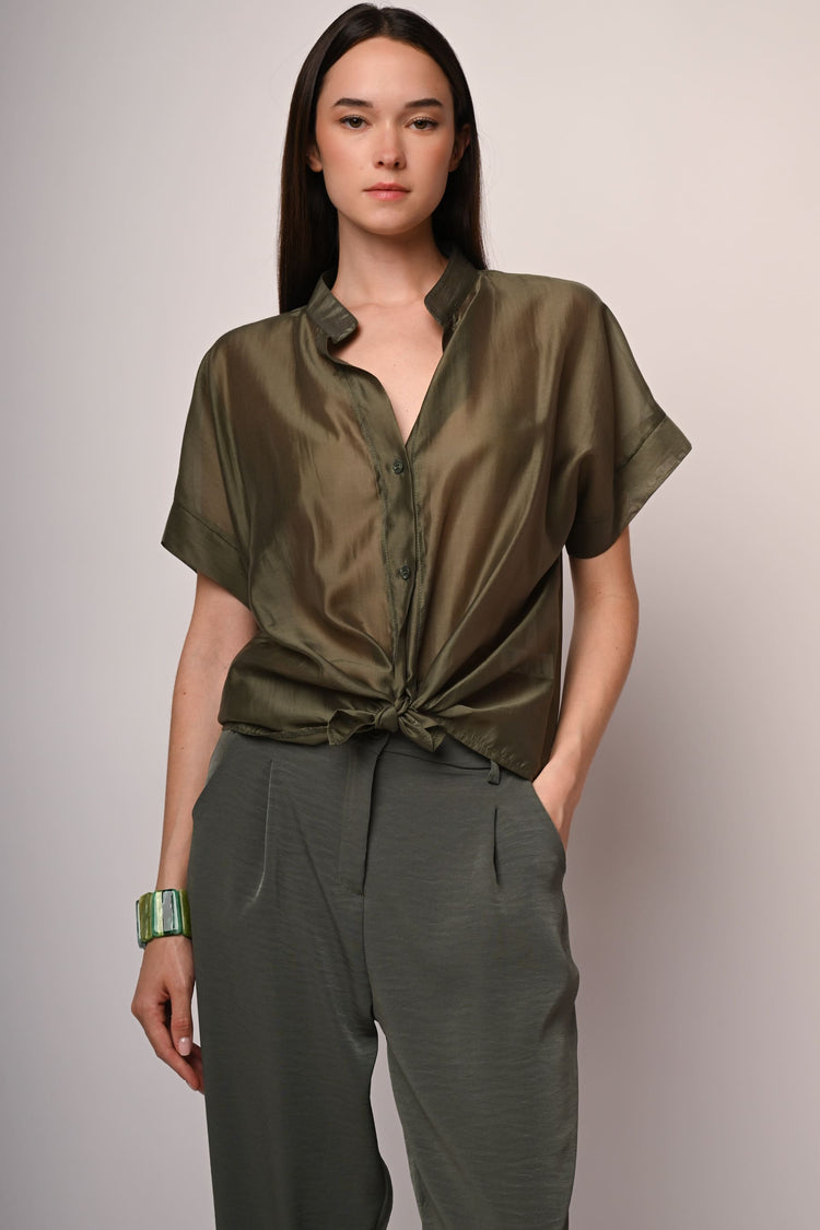 Camicia in mussola con nodo
