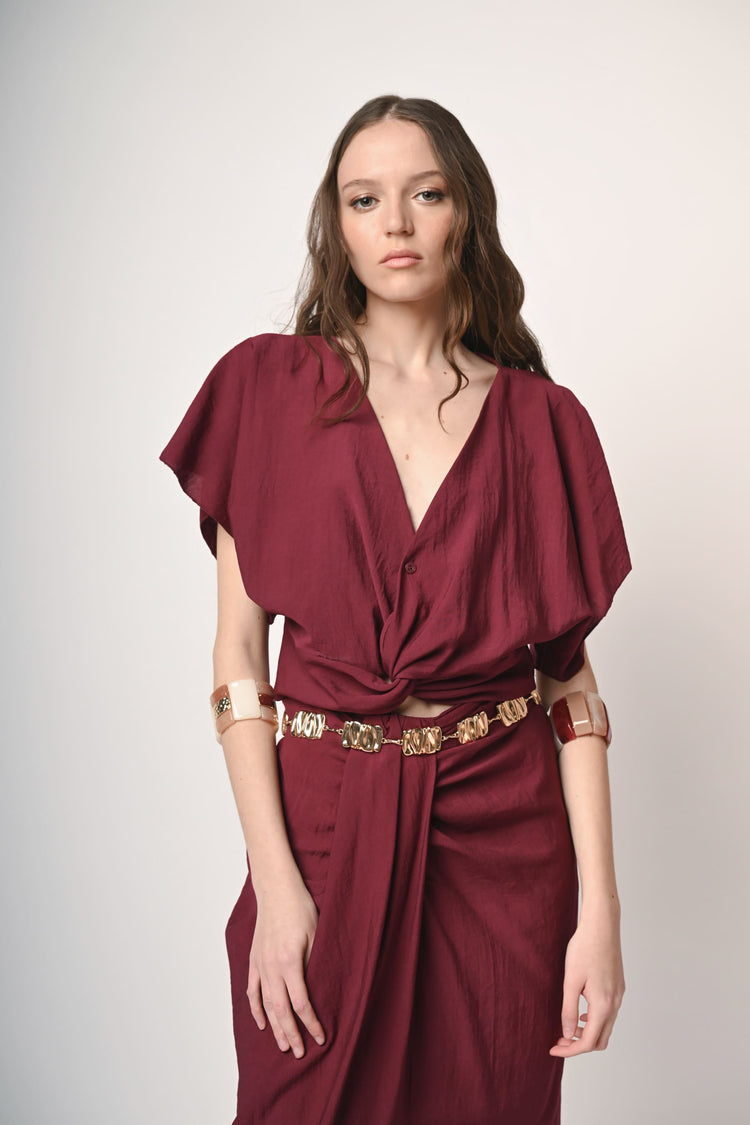 Blusa con nodo