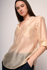 Camicia in mussola con taschino