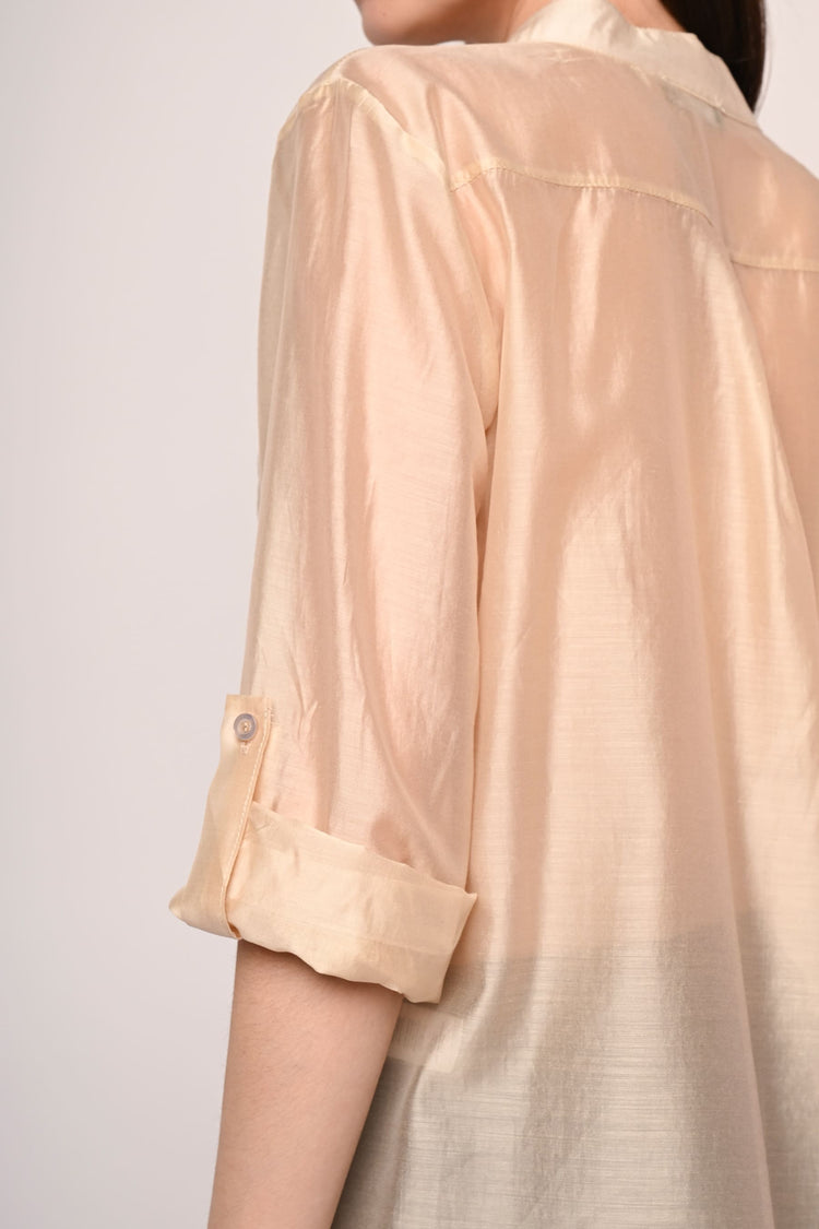 Camicia in mussola con taschino