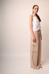 Pantaloni palazzo cargo