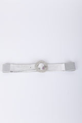 Cintura elastica con fibbia tonda