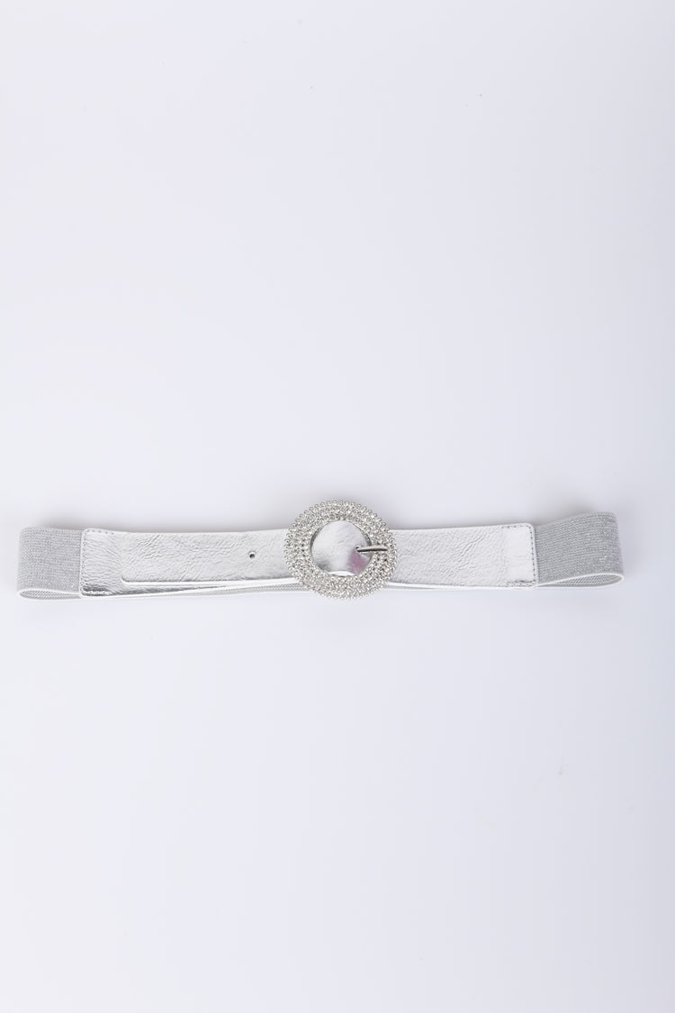 Cintura elastica con fibbia tonda