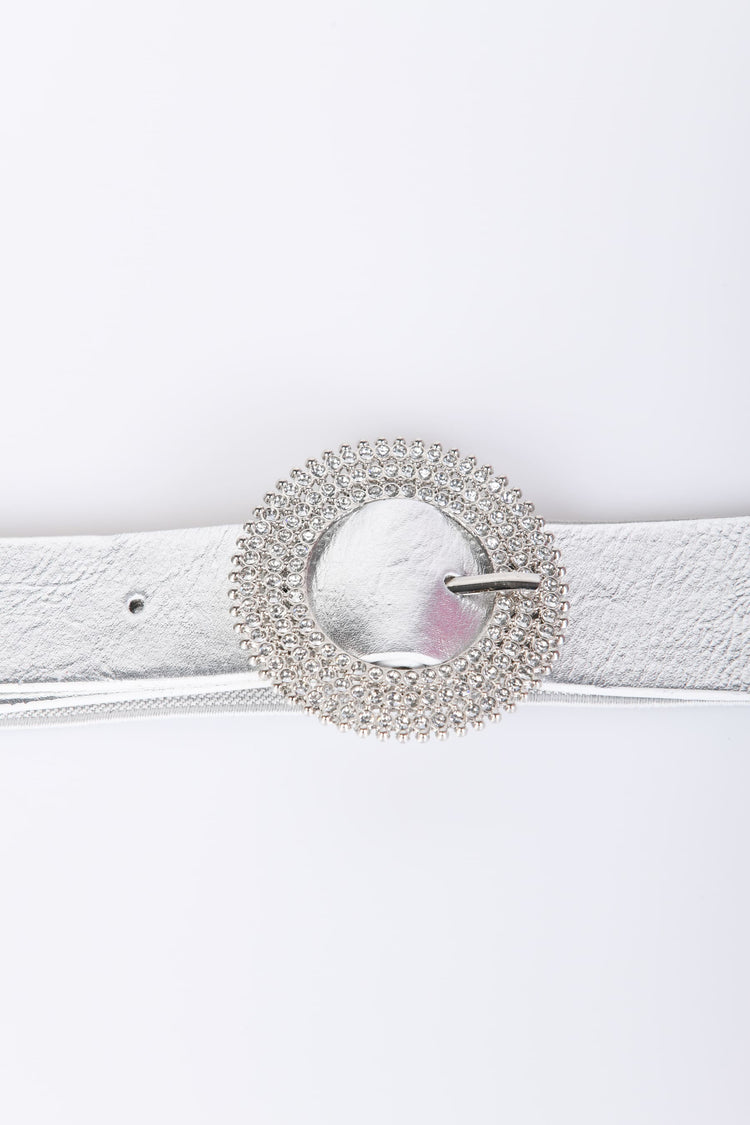 Cintura elastica con fibbia tonda