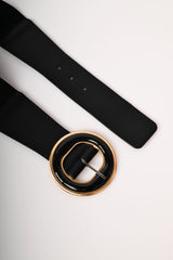 Cintura elastica con fibbia bicolore