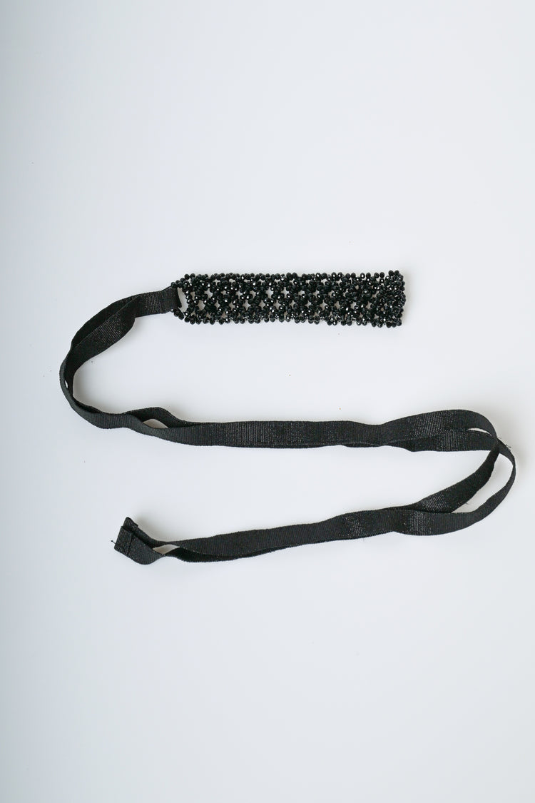Cintura a fascia con perline