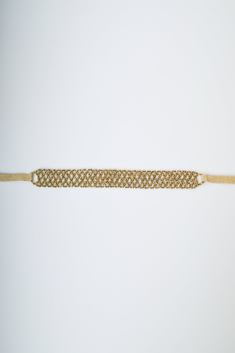 Cintura a fascia con perline