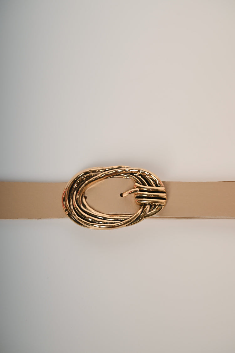 Cintura elastica con fibbia intrecciata