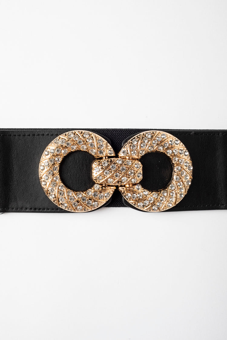 Cintura elastica con fibbia gioiello