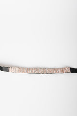 Cintura arricciata con strass