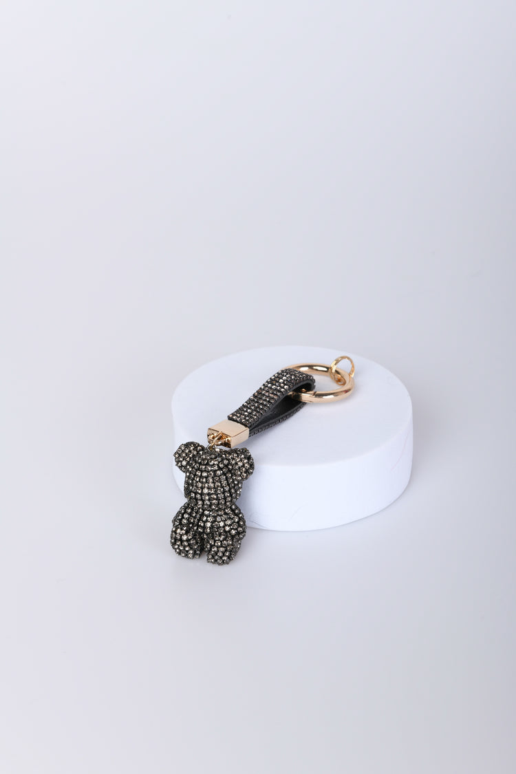 Portachiavi a cuore con orsetto