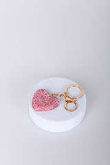 Portachiavi a cuore con strass