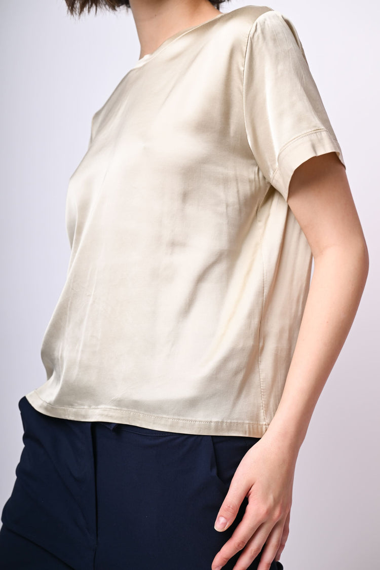T-shirt in raso di viscosa