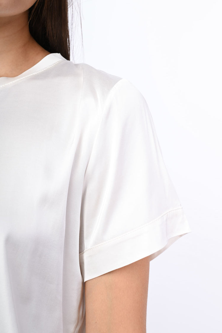 T-shirt in raso di viscosa