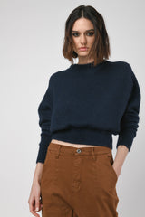 Pull crop misto lana mohair