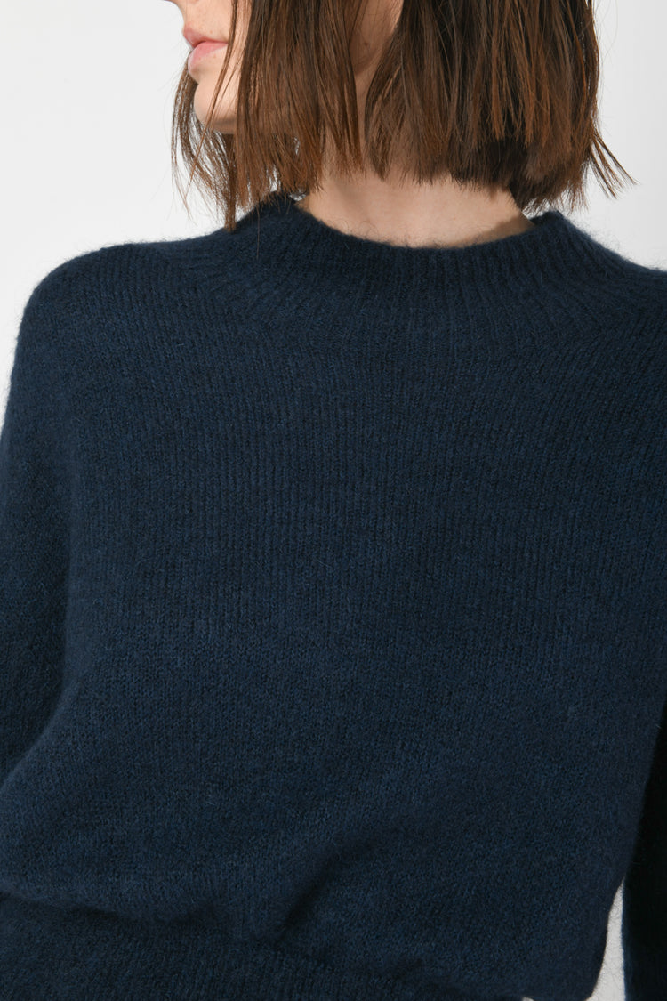Pull crop misto lana mohair