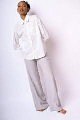 Pantaloni palazzo con tasche laterali