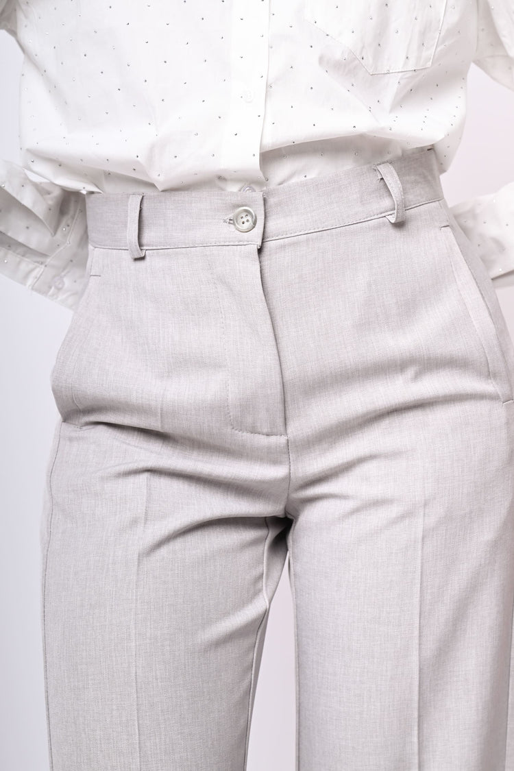 Pantaloni palazzo con tasche laterali
