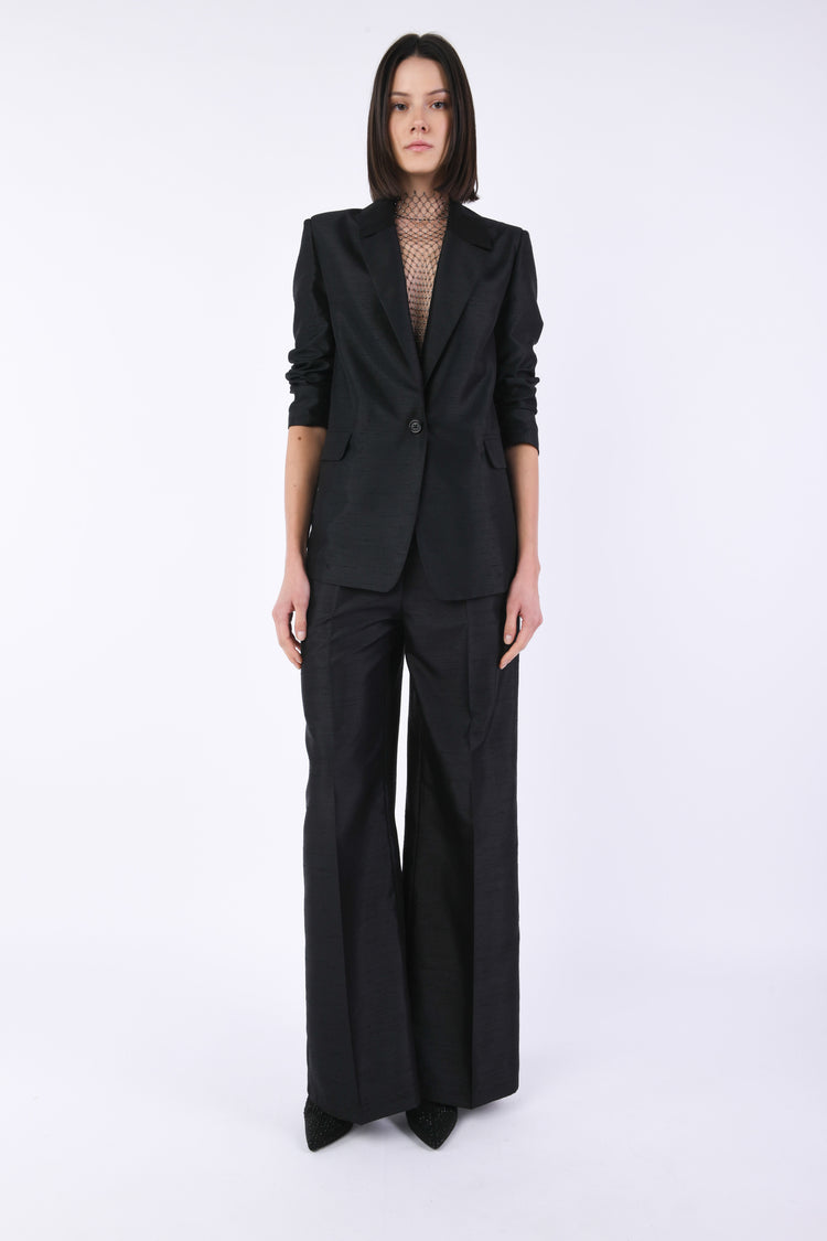 Pantaloni palazzo in shantung