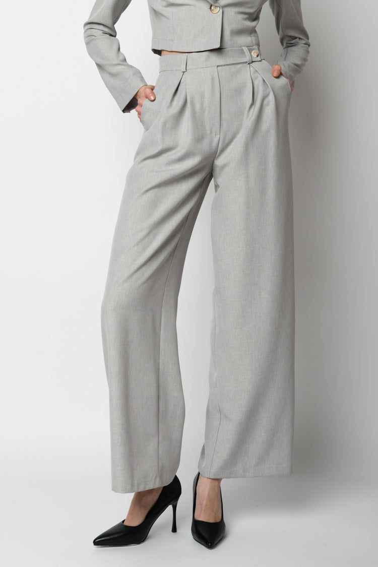 Pantaloni palazzo con pinces