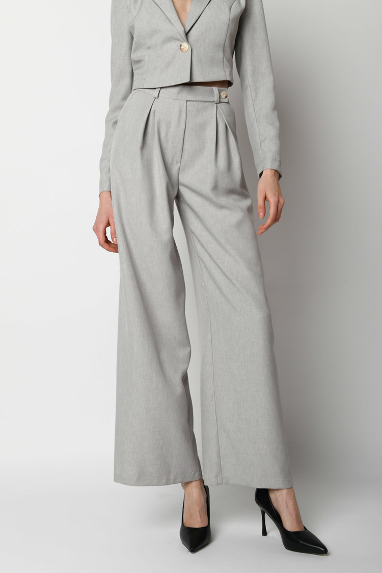 Pantaloni palazzo con pinces