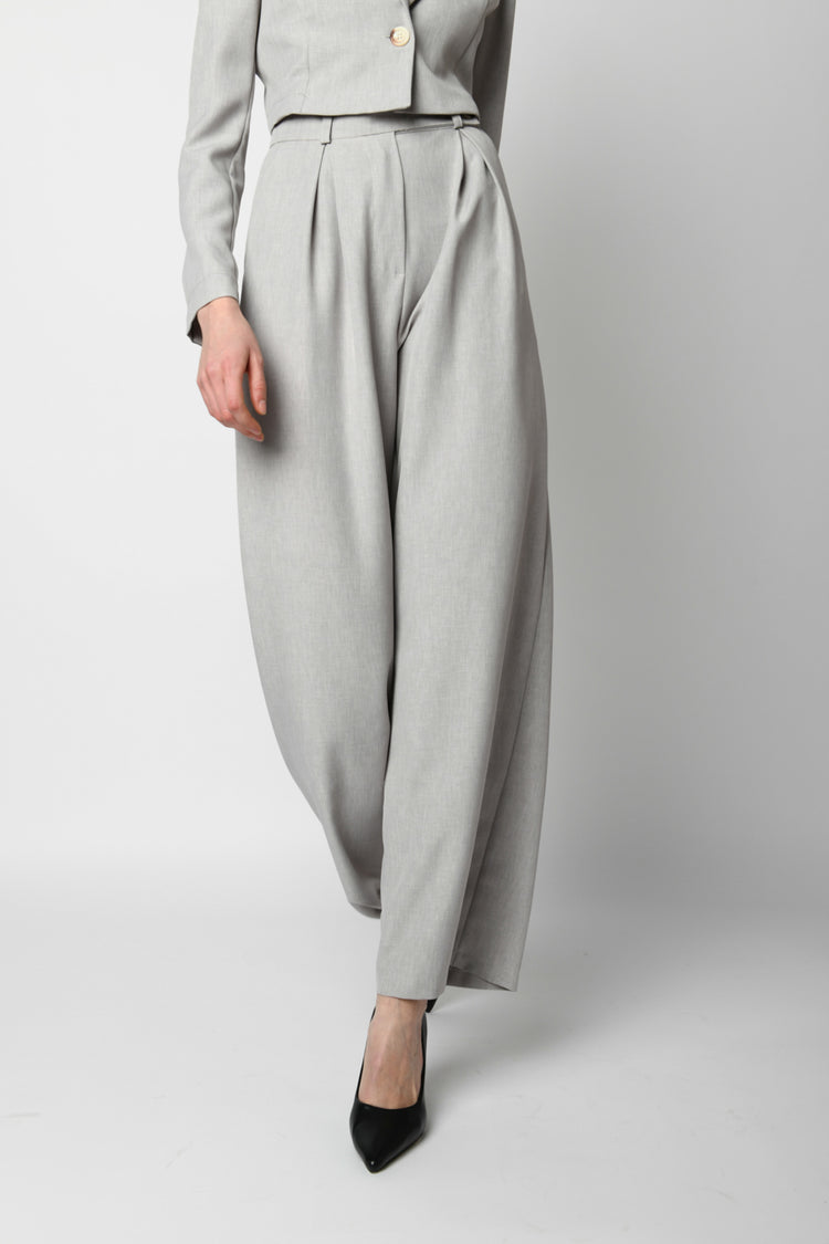 Pantaloni palazzo con pinces