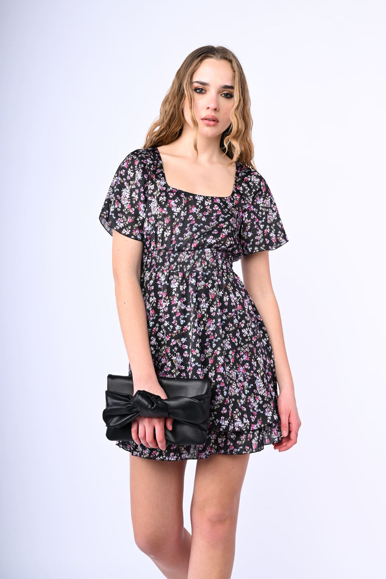 Mini abito a stampa floreale