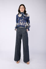 Pantaloni in tela misto cotone