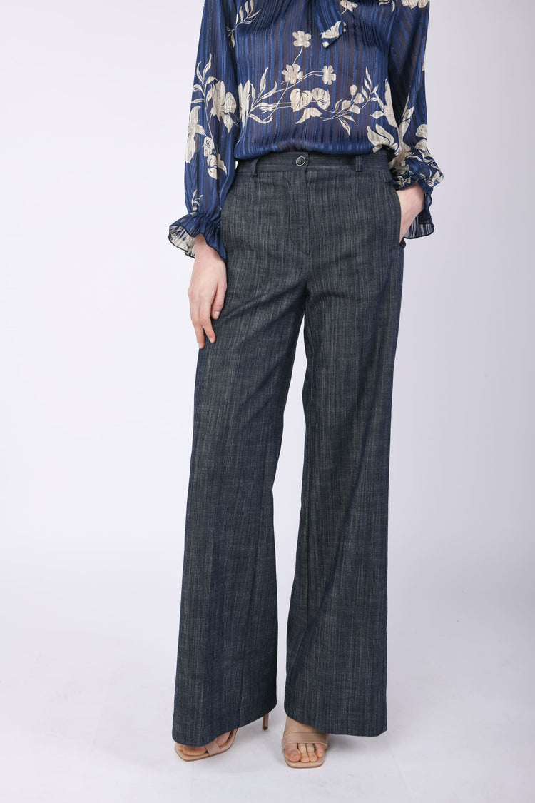 Pantaloni in tela misto cotone