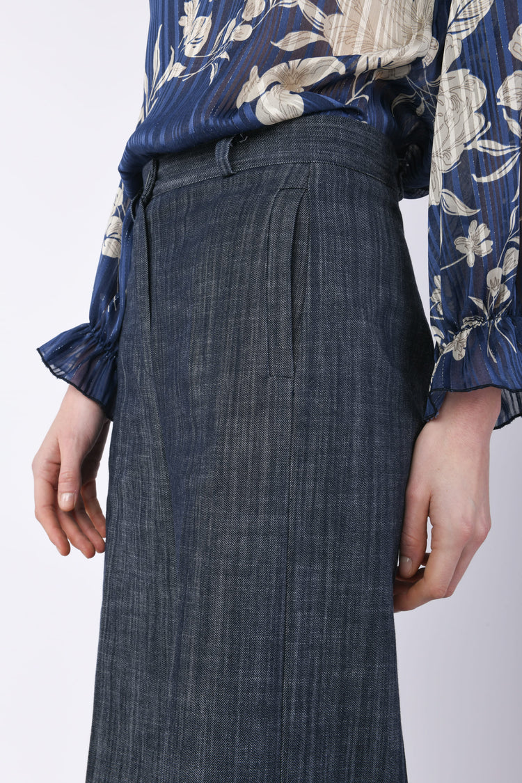 Pantaloni in tela misto cotone