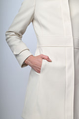 Cappotto con colletto alla coreana