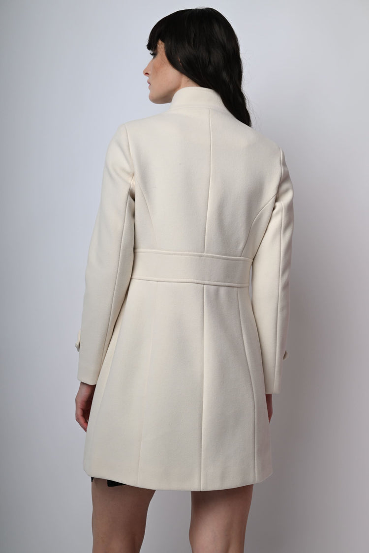 Cappotto con colletto alla coreana