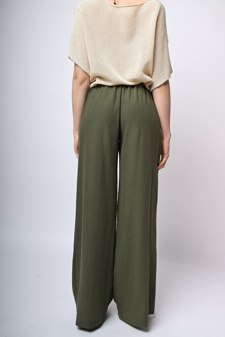 Pantaloni palazzo con pieghe