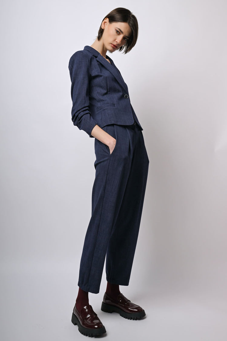 Pantaloni baggy misto viscosa