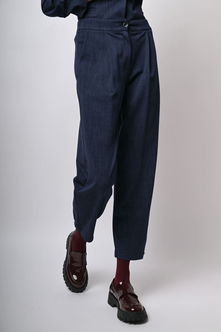 Pantaloni baggy misto viscosa