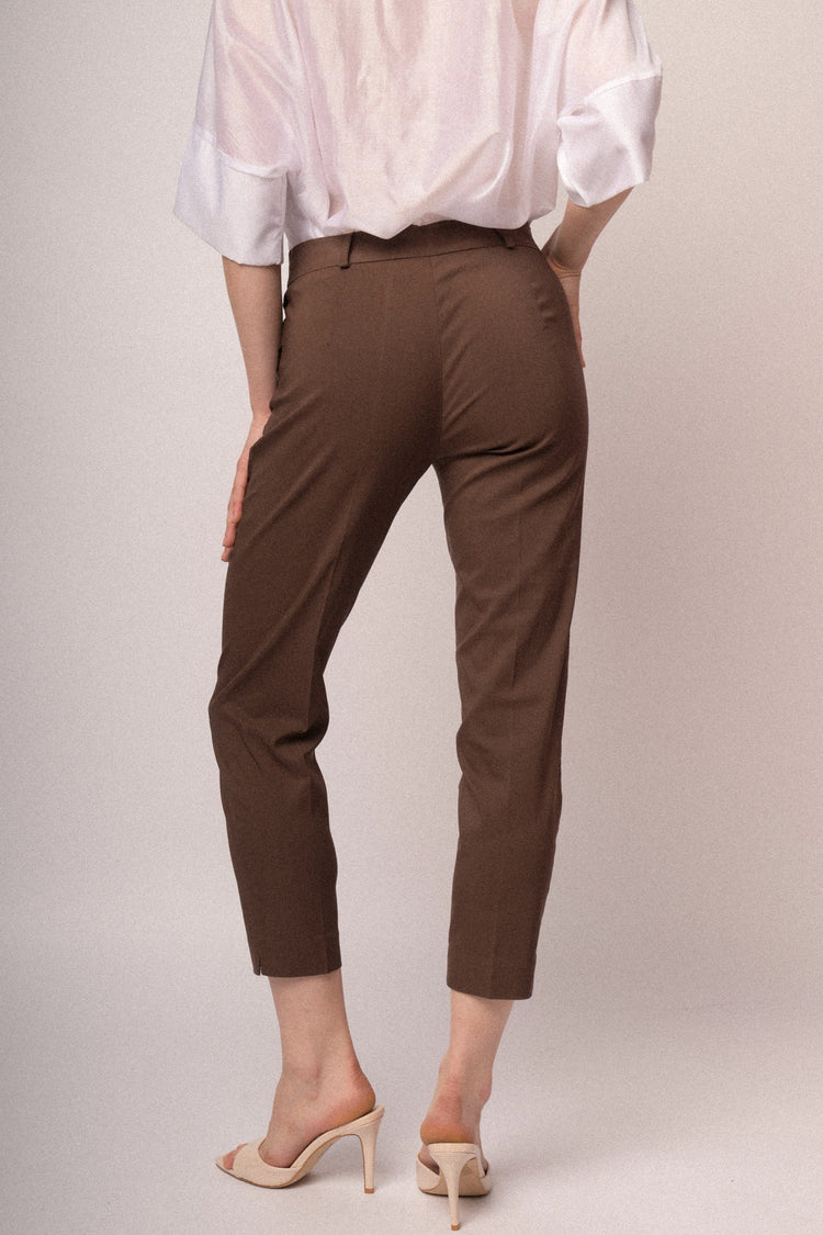 Pantaloni slim-fit misto viscosa