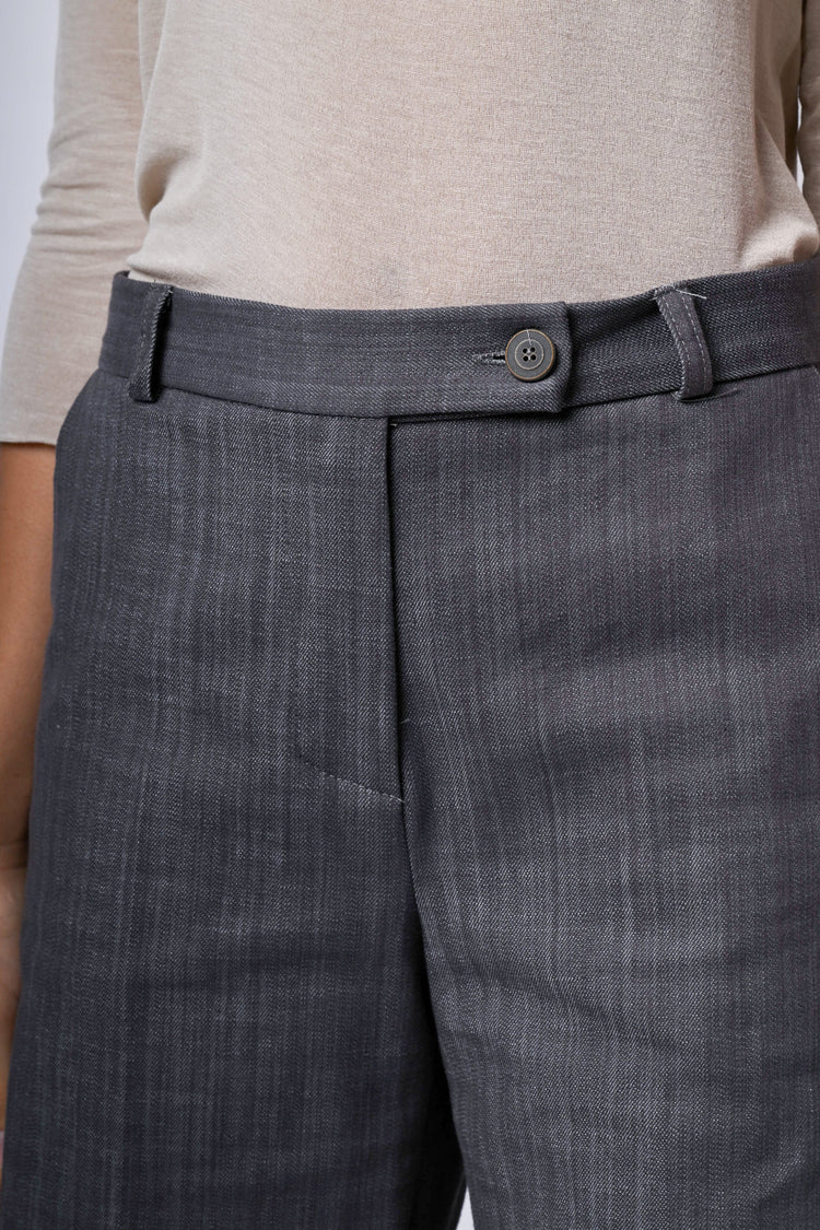 Pantaloni palazzo misto cotone