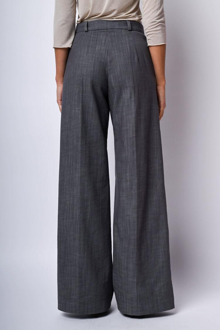Pantaloni palazzo misto cotone