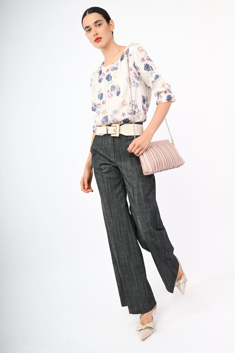 Pantaloni palazzo misto cotone