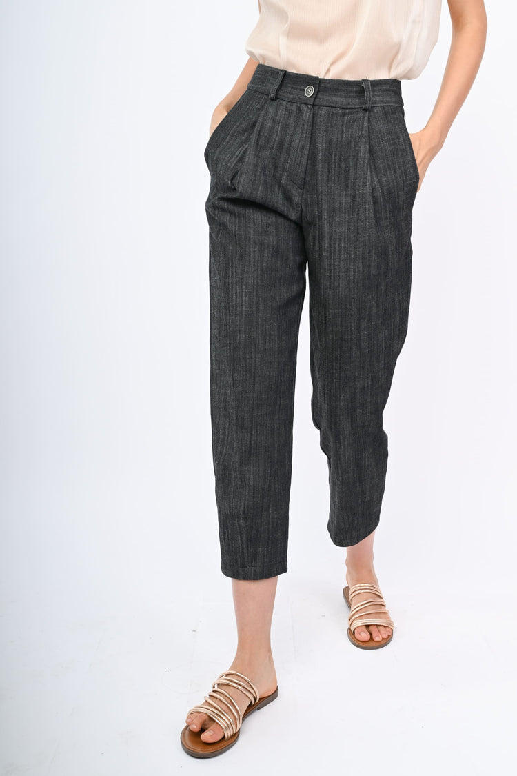 Pantaloni baggy misto cotone